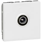 Legrand - Prise télévision Ø9,52mm mâle Mosaic 2 modules - blanc