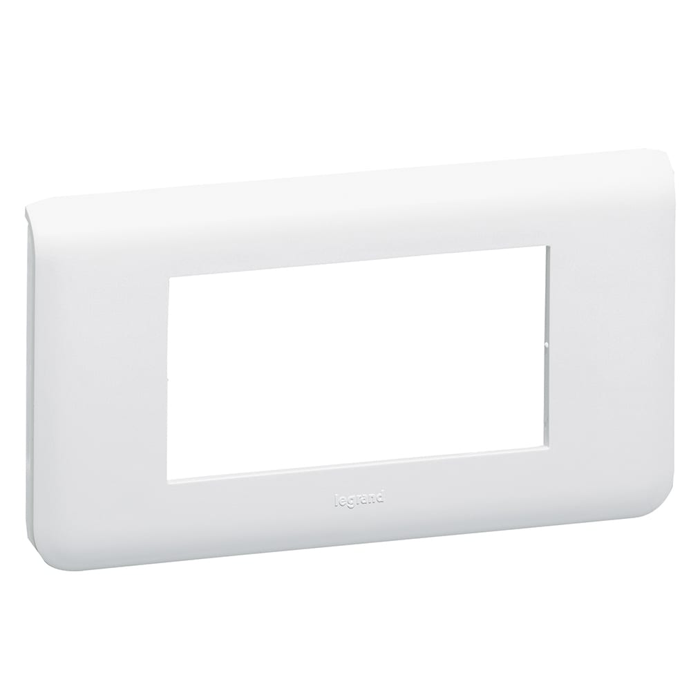 Legrand - Plaque Mosaic 4 modules horizontal - blanc