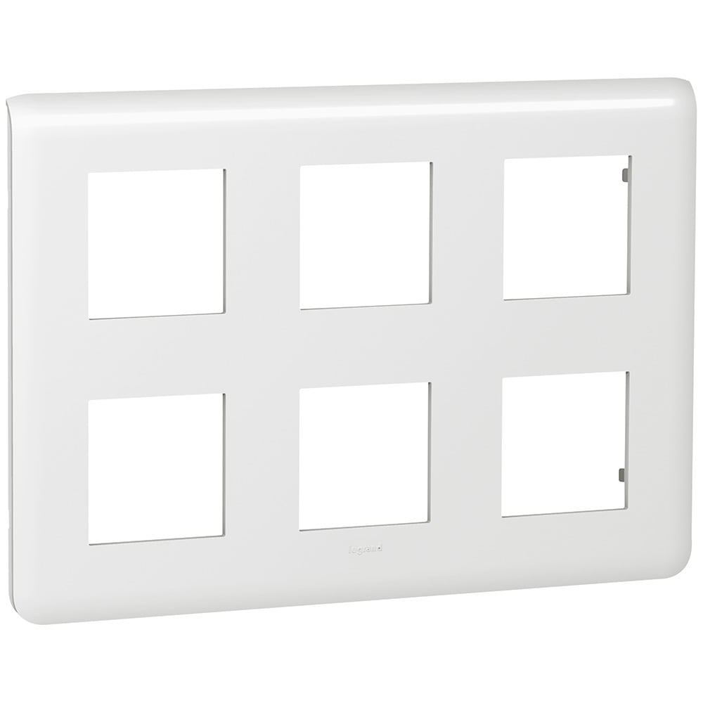 Legrand - Plaque Mosaic 2x3x2 modules - blanc