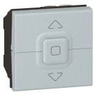 Legrand - Poussoir 500W maximum Mosaic pour 1 ou plusieurs volets roulants - alu