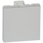 Legrand - Obturateur Mosaic 2 modules - finition alu