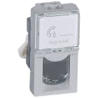 Legrand - Prise RJ45 catégorie 6 UTP Mosaic 1 module - alu