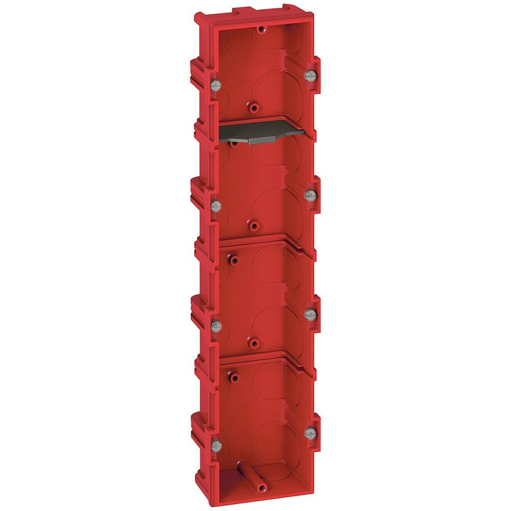 Legrand - Boîte multiposte Batibox maçonnerie 4 postes 8 à 10 modules - profondeur 40mm