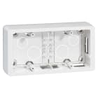Legrand - Cadre saillie Céliane 2 postes horizontal ou vertical blanc