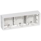 Legrand - Cadre saillie Céliane 3 postes horizontal ou vertical blanc