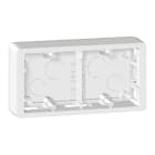 Legrand - Cadre saillie Céliane 2 postes horizontal ou vertical titane