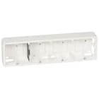 Legrand - Cadre saillie prof.40 Mosaic pour 10 ou 4x2 modules horizontal et support 080254