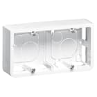 Legrand - Cadre saillie prof.40mm Mosaic pour 4, 5 ou 2x2 modules horizontal - blanc