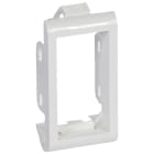 Legrand - Support de plaque étroit pour paroi mince Batibox 1 module - blanc