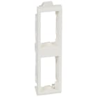 Legrand - Support de plaque etroit pour paroi mince Batibox 2x1 module vertical - blanc