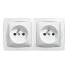 Legrand - Prise de courant 2x2P+T précâblée Appareillage saillie complet - blanc