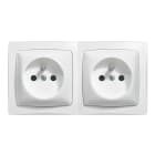 Legrand - Prise de courant 2x2P+T précâblée Appareillage saillie complet - blanc