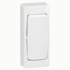 Legrand - Interrupteur ou va-et-vient étroit - Les Apparents - Blanc - Brochable
