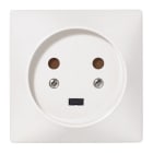 Legrand - Socle 2P+T à vis avec éclips de protection 80x80mm - étiquette avec Gencod