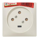 Legrand - Socle 3P+T à vis avec éclips de protection 80x80mm - étiquette avec Gencod