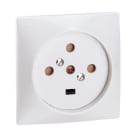 Legrand - Socle 3P+N+T à vis avec éclips 80x80mm - étiquette avec Gencod