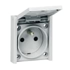 Legrand - Prise de courant 2P+T éclips montage en plastron format réduit