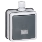 Legrand - Poussoir étanche NO+NF à voyant Plexo IP66 complet 6A 250V~ - gris