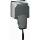 Legrand - Prise de courant 2P+T volet IP66 fiche engagée Plexo complet 16A 250V~ - gris