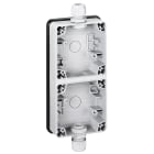 Legrand - Boîtier étanche 2 postes verticaux Plexo IP66 composable - gris