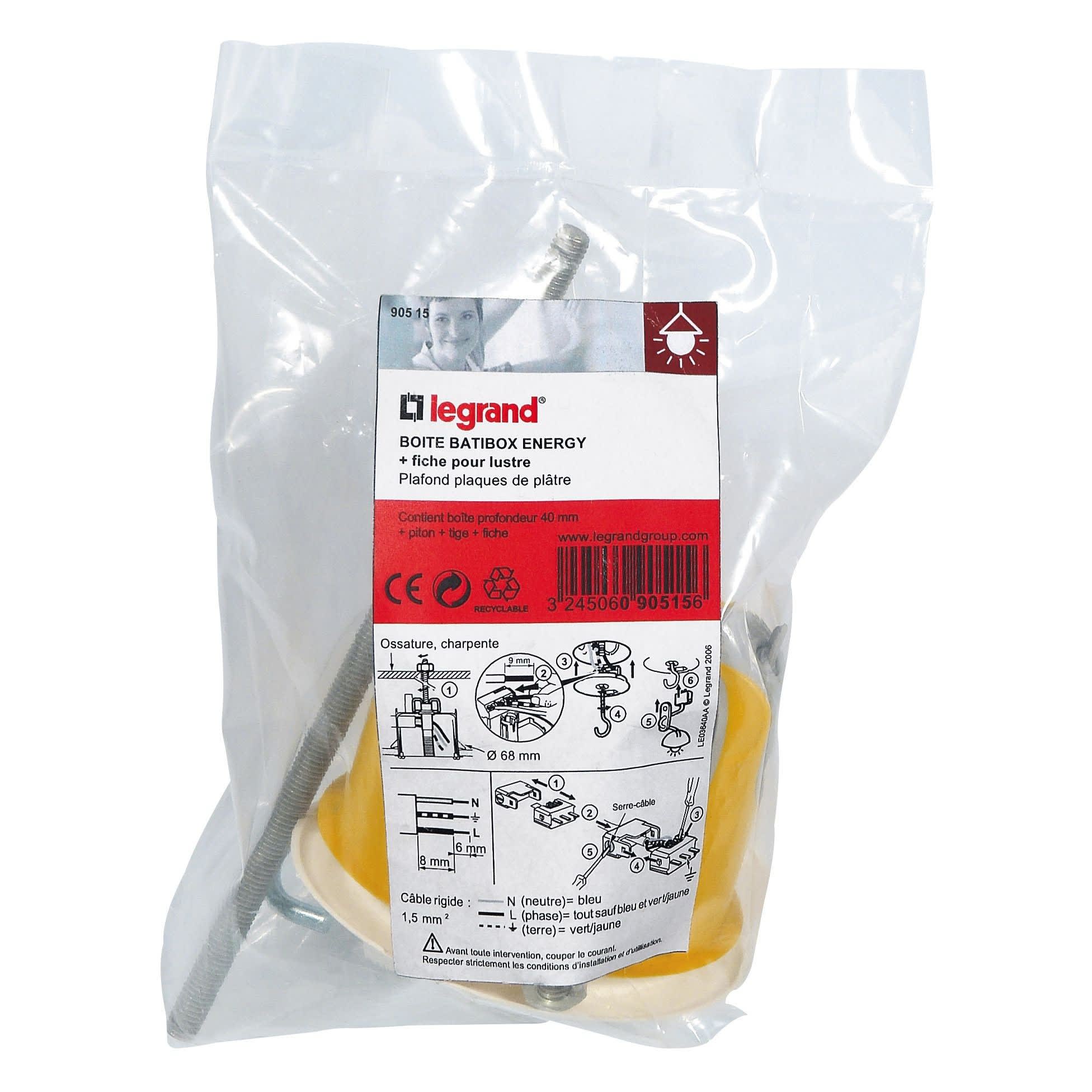Legrand - Boîte point de centre DCL Eco Batibox - pour plaque de plâtre