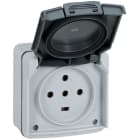 Legrand - Prise étanche 3P+T+N 20A Plexo complet IP55 saillie - gris