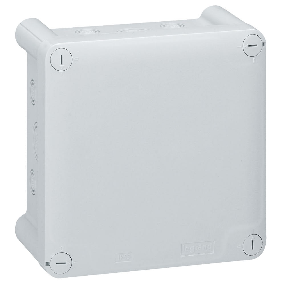 Legrand - Boîte de dérivation carrée pour presse-étoupe Plexo 130x130x74mm - gris RAL7035