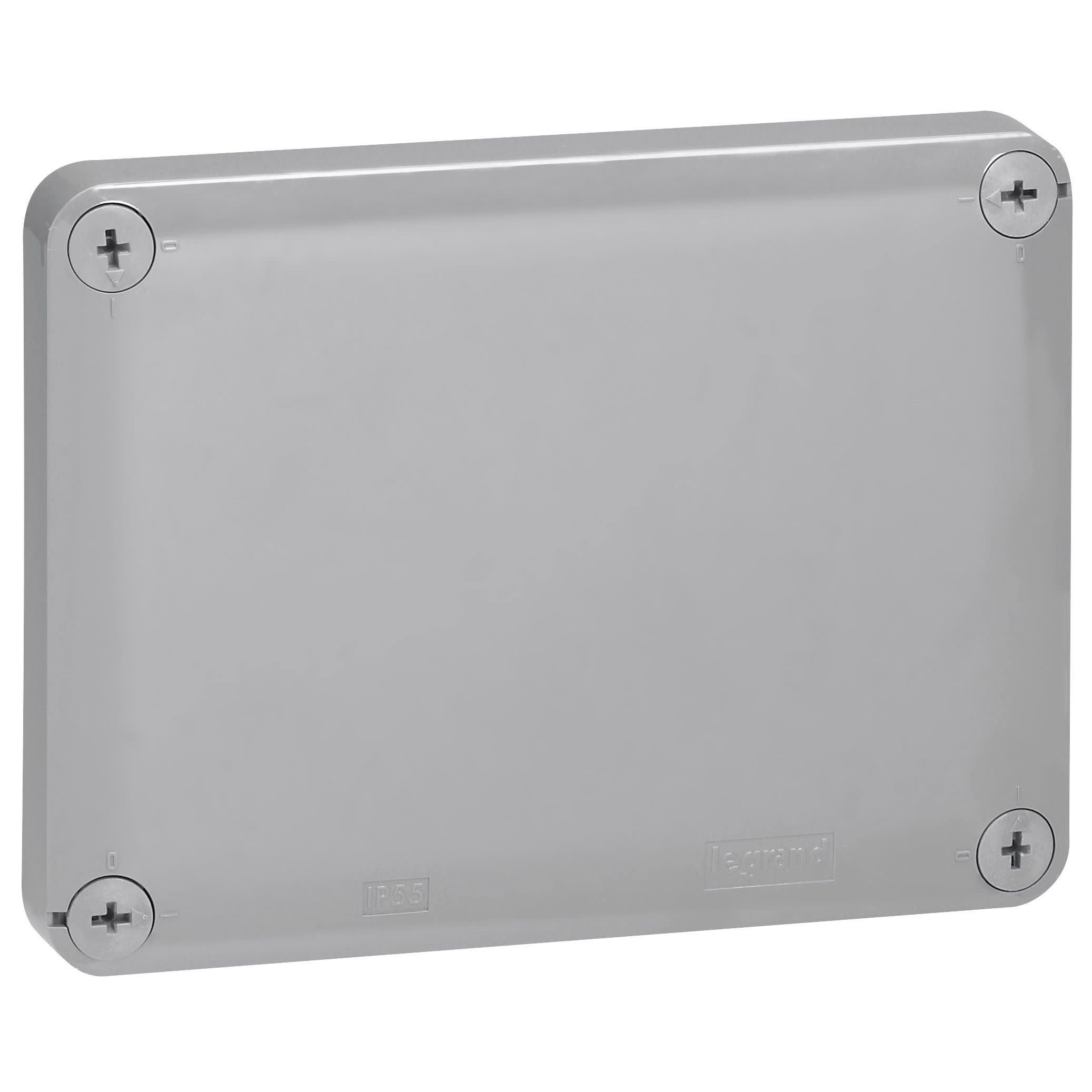 Legrand - Boîte de dérivation rectangulaire Plexo 155x110x74mm - RAL7037 et RAL3000