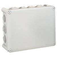 Legrand - Boîte de dérivation rectangulaire - 220x170x86 mm - fermeture 1/4 de tour - gris