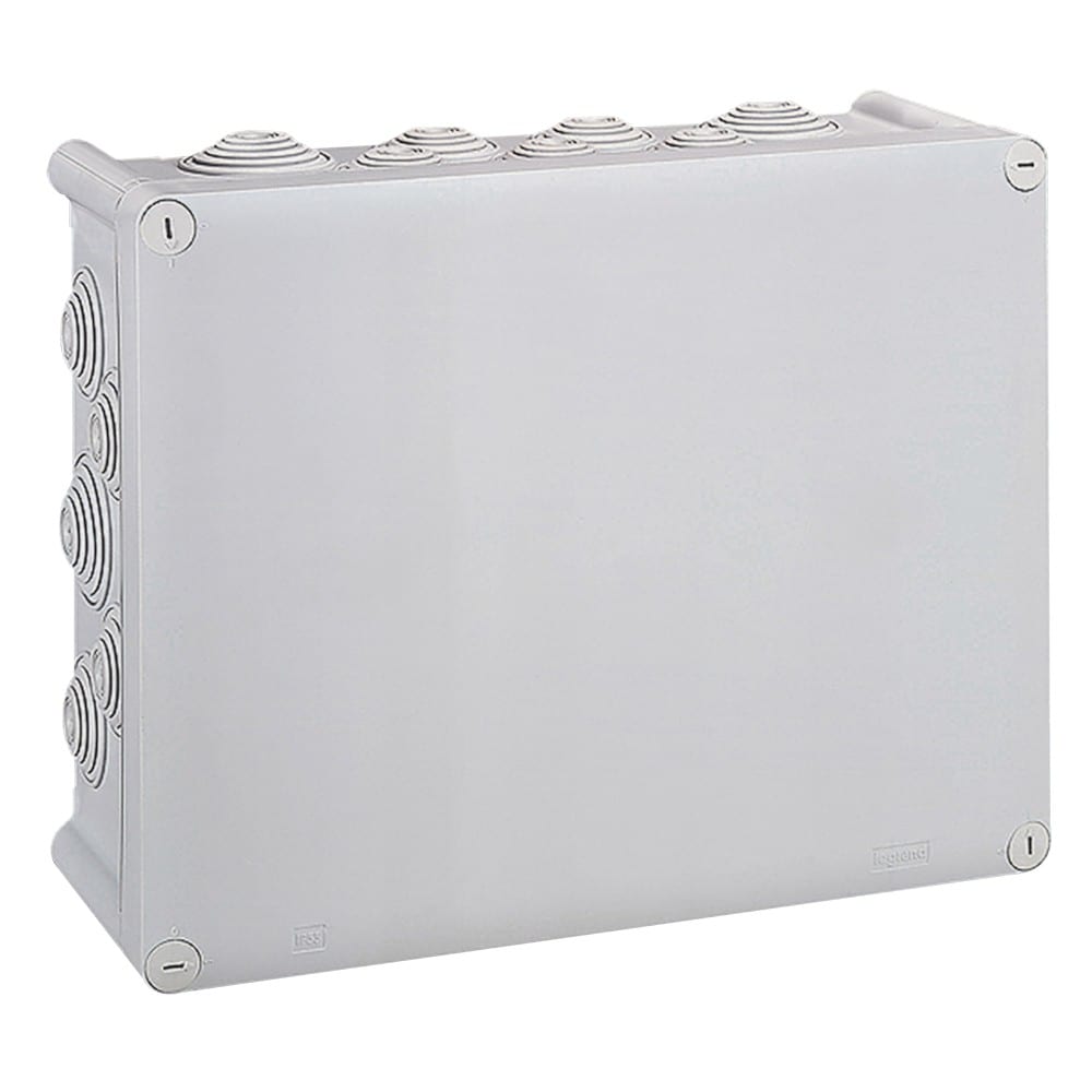 Legrand - Boîte de dérivation rectangulaire - 310x240x124mm - fermeture 1/4 de tour - gris