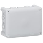 Legrand - Boîte de dérivation rectangulaire - 155x110x74mm - fermeture 1/4 de tour - gris