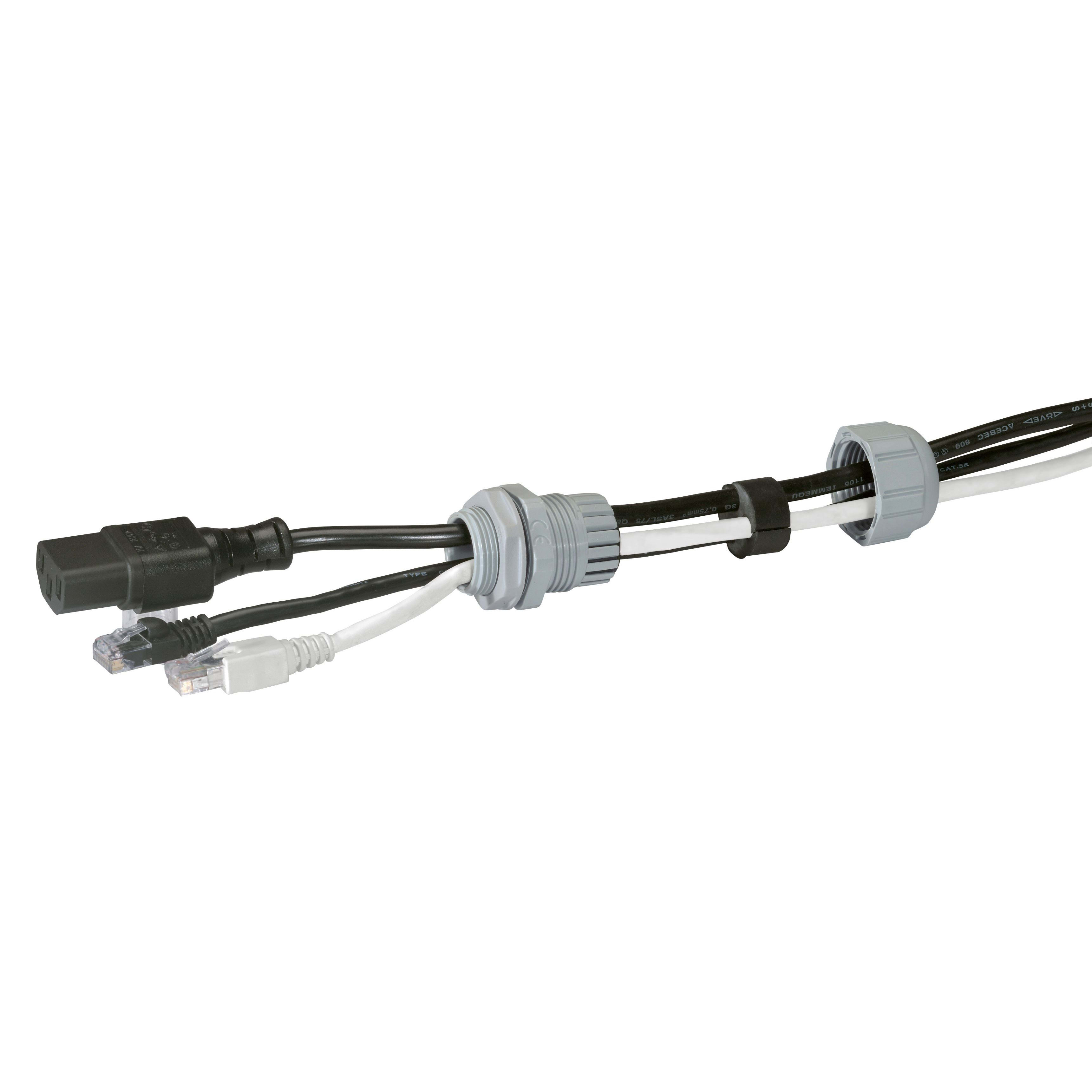 Legrand - Presse-étoupe à entrées multiples plastique IP66 ISO25 RAL7001