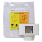 Legrand - Cadre simple pour appareillage Mosaic - pour moulures 12,5mm