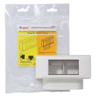Legrand - Cadre double pour appareillage Mosaic - pour moulures 12,5mm