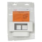 Legrand - Cadre double pour appareillage Mosaic - pour moulures 16mm