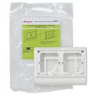 Legrand - Cadre double pour appareillage Mosaic - pour plinthe 80x20mm