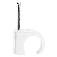Legrand - Cavaliers Multifix x 100 - souples - pour câble Ø10mm à Ø14 mm - blanc
