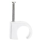 Legrand - Cavaliers Multifix x 100 - souples - pour câble Ø10mm à Ø14 mm - blanc