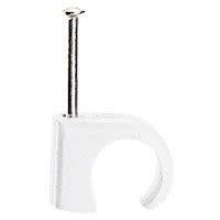 Legrand - Cavaliers Multifix x 100 - souples - pour câble Ø14mm à Ø20 mm - blanc
