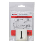 Legrand - Prise téléphone pour moulure Appareillage Saillie - 8 contacts en T - Blanc