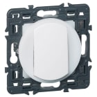 Legrand - Interrupteur ou va-et-vient à couronne lumineuse Céliane - blanc avec support