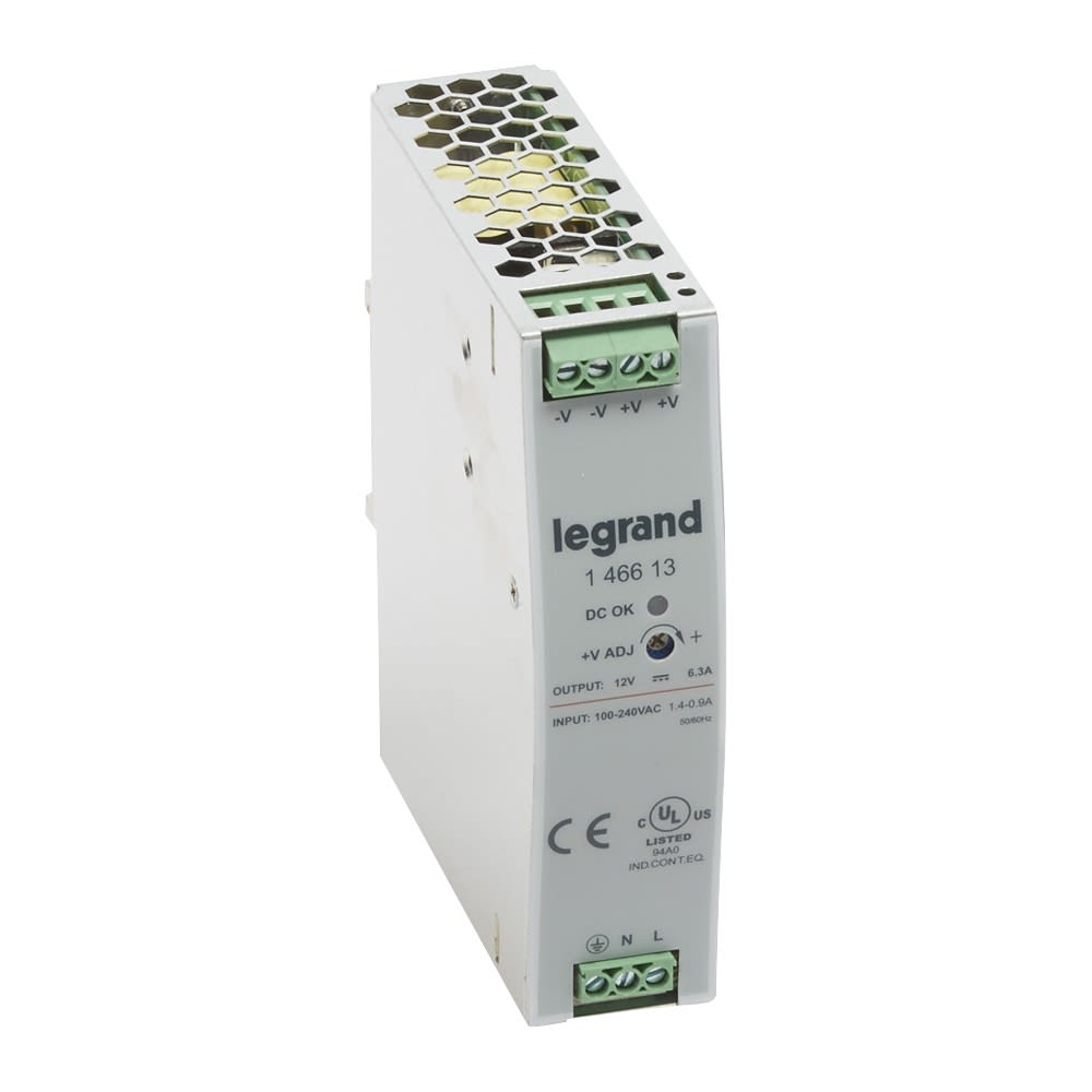 Legrand - Alimentation stabilisée à découpage monophasée entrée 100-240V~/sortie 12V= 75W