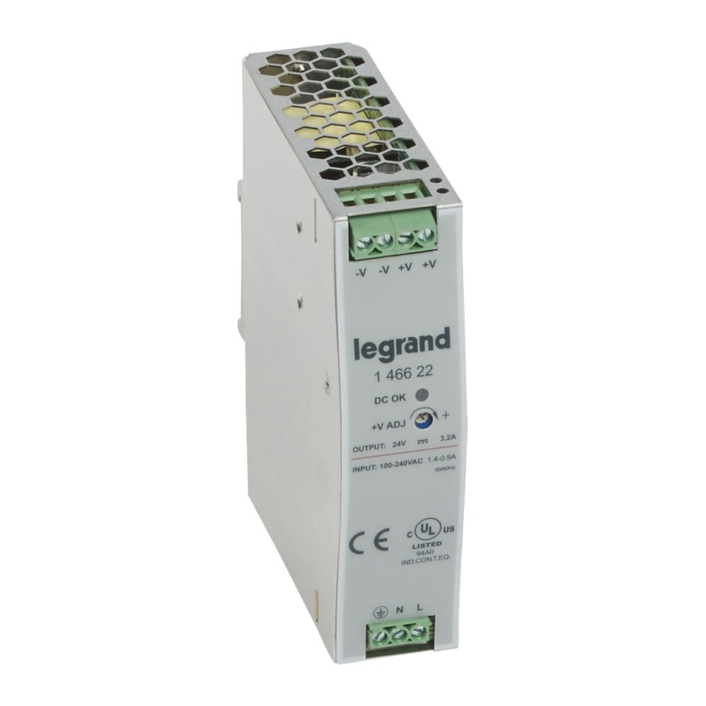Legrand - Alimentation stabilisée découpage mono entrée 100V~ à 240V~ et sortie 24V= - 75W