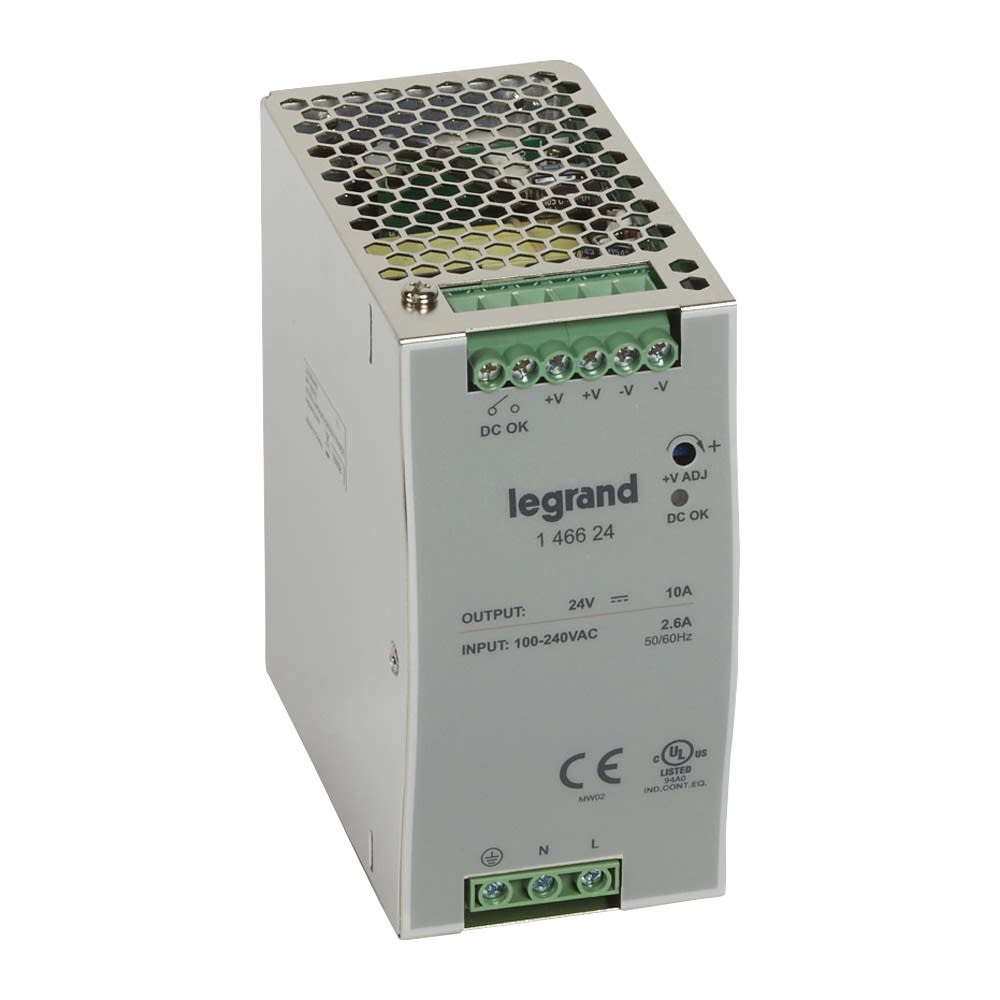 Legrand - Alimentation stabilisée à découpage monophasée 100-240V~/sortie 24V= - 240W
