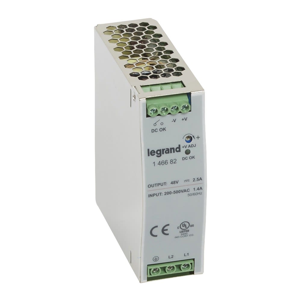 Legrand - Alimentation stabilisée à découpage mono/bi - 120-480 W - sortie 48 V= - 120 W