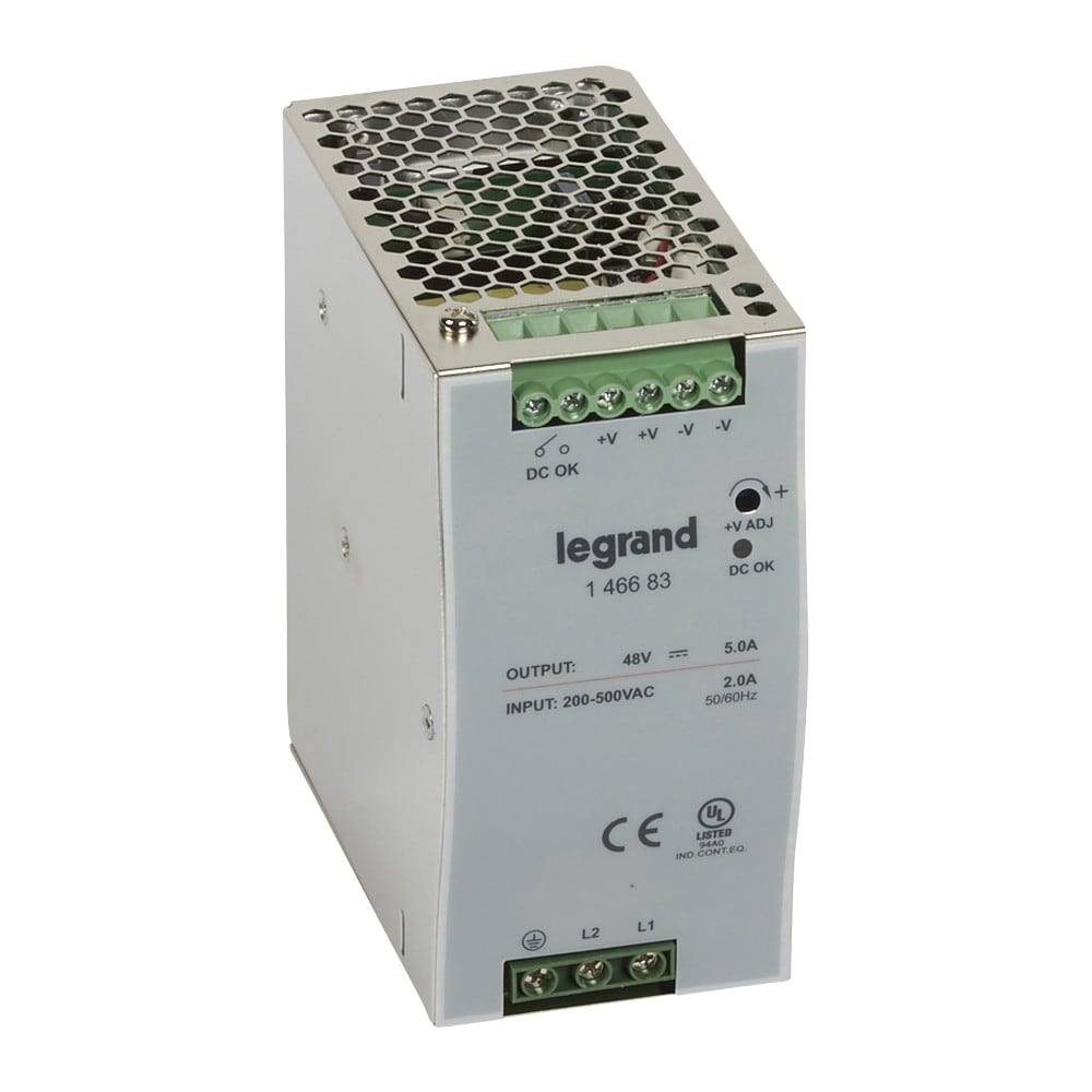 Legrand - Alimentation stabilisée à découpage mono/bi - 120-480 W - sortie 48 V= - 240 W