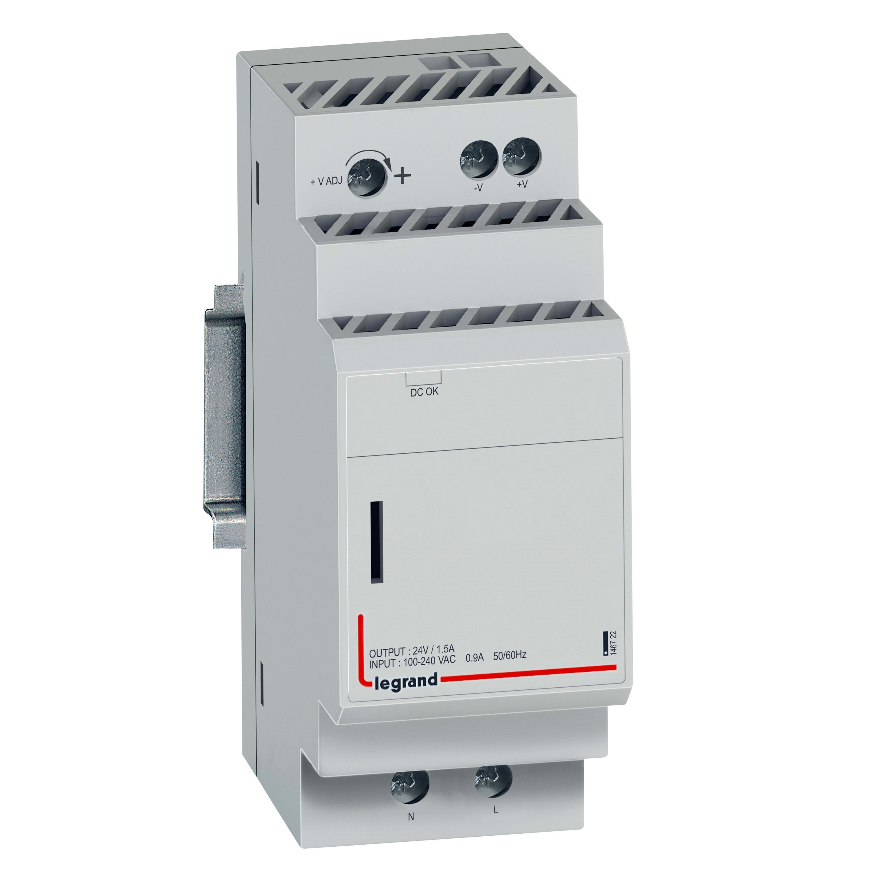 Legrand - Alimentation à découpage mono - alim 100-240 V~ - 24 V= / 36 W / 1,5 A