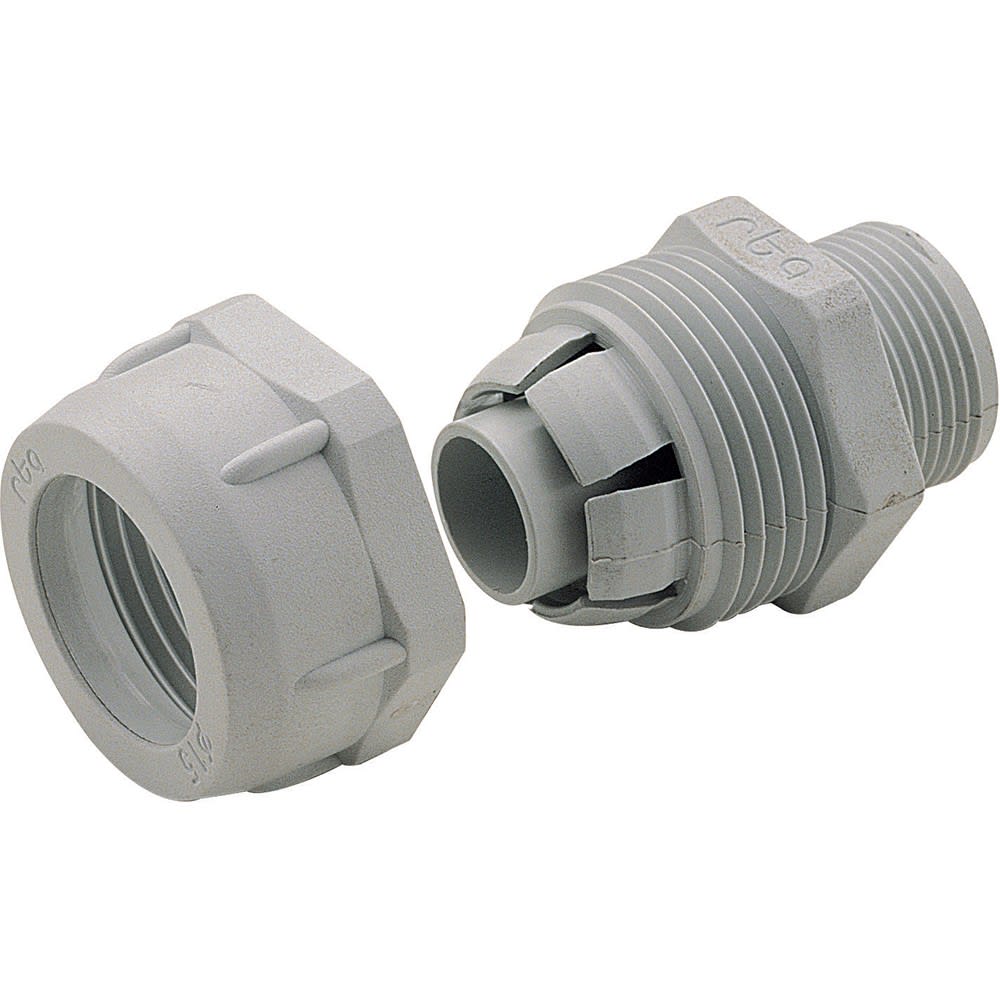 Legrand - Raccord mâle droit Universale pour conduit PVC Ø intérieur 15,5mm et 16mm PG13,5