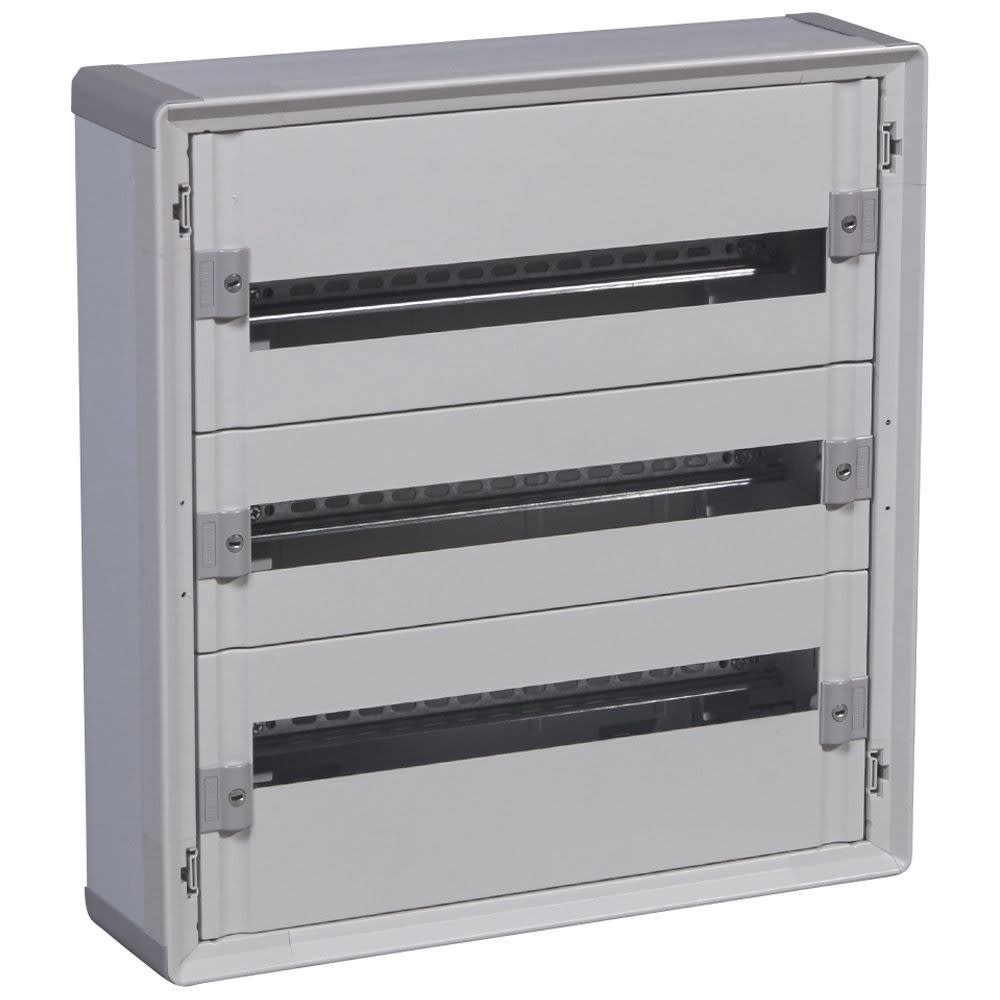 Legrand - Coffret distribution isolant XL3160 tout modulaire 3 rangées - 72 modules