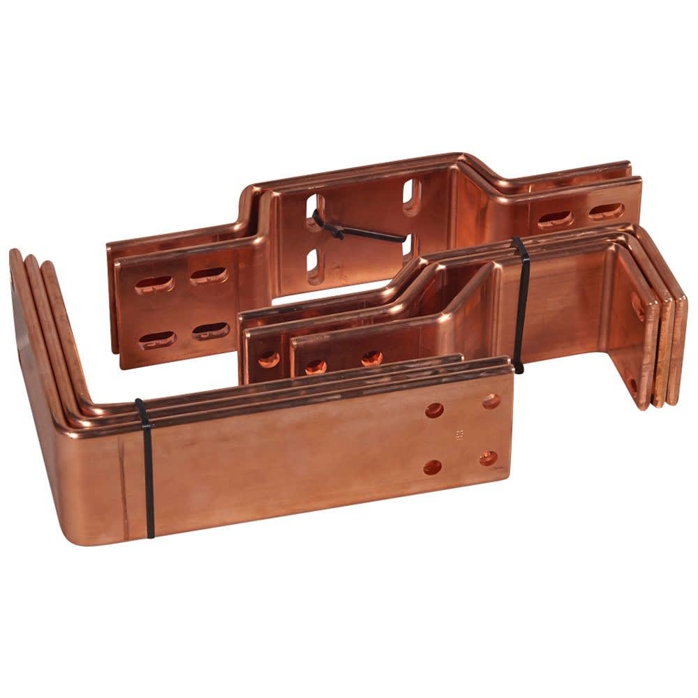 Legrand - Barres cuivre pliées/percées racc aval DMX3 invers fixe 2500/3200A jeu barre alu